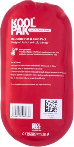 Image of Koolpak Luxury Hot & Cold Reusable Pack Oval - 12.5 x 25.5cm