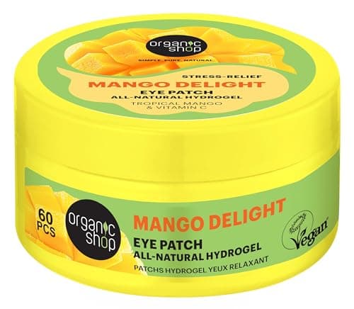 Image of Organic Shop Stress Relief Mango Delight All Natural Hydrogel Eye Patch, 60pcs
