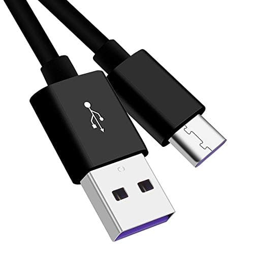 Image of PremiumCord Fast Charging Cable USB-C 1 m, Super Fast Charge 5A, USB 3.1 Type C Male to USB 2.0 Male, Fast Charging and Data Cable Suitable for Type C Devices, Black, 1 m