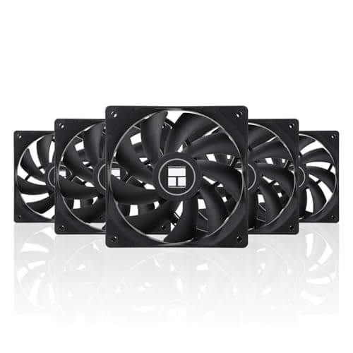 Image of Thermalright TL-C12C X5 CPU Fan,Black Cooling, PC with 1550RPM Speed, 120mm Computer Case Cooler Fan,PWM Control for Case and Liquid Cooler & CPU Cooling