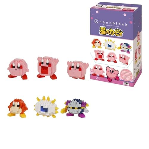 Image of nanoblock Kirby Volume 1 Box Set - Mininano Building Blocks Puzzles For Adults And Kids - Mini Model Kits With Tiny Bricks Make Great Collectible Gifts For Boys, Girls And Adults Age 12+ - Bandai