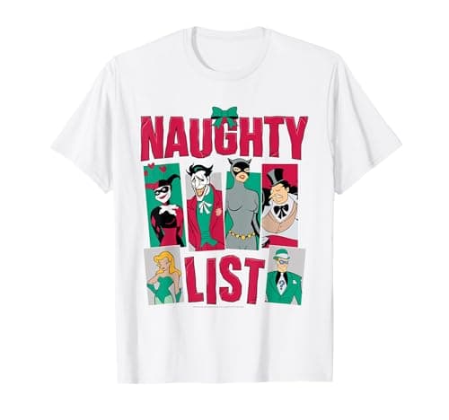Image of Batman Naughty List Christmas T-Shirt
