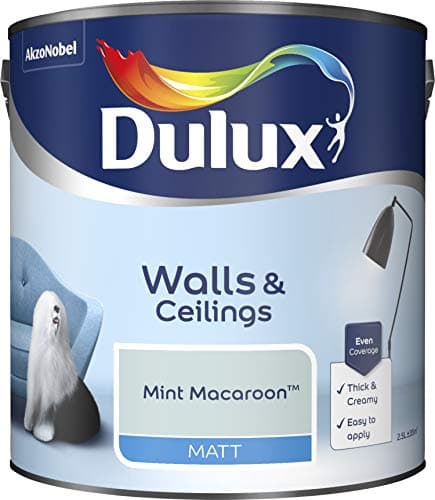 Image of Dulux Paints 2.5 Litre Ready Mixed Matt Mint Macaroon