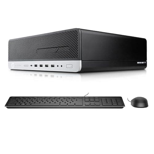 Image of HP EliteDesk 800 G3 SFF Desktop Computer PC, Intel Core i5-6500, 16GB RAM, 512GB SSD, WiFi, Bluetooth, US Keyboard QWERTY, Windows 11 Pro (Renewed)