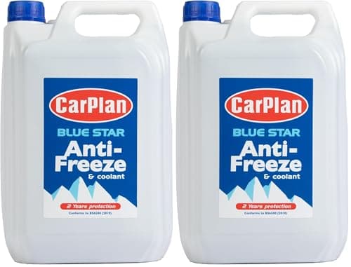Image of CarPlan Blue Star Antifreeze & Coolant Concentrate - 5L (Pack of 2)