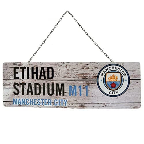 Image of Manchester City FC Rustic Garden Sign