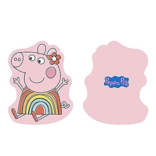 Image of Character World Official Peppa Pig Shaped Cushion, Super Soft Reversible 2 Sided, Playful Peppa Design Pink Pillow, Perfect for the Bedroom or on the Sofa