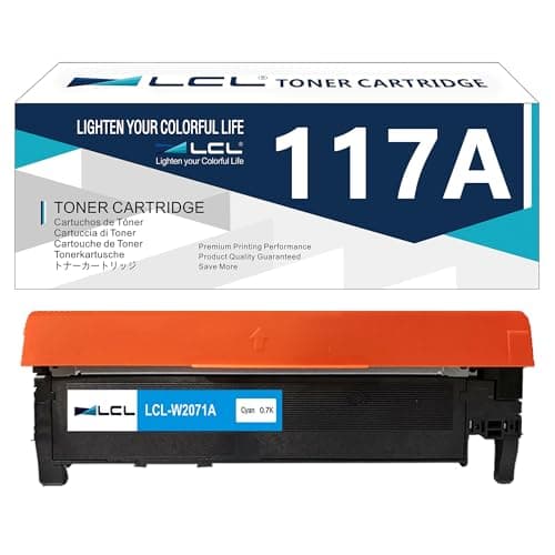 Image of LCL Compatible 117A W2071A Toner Cartridge Replacement for HP Color Laser MFP 179fnw 178nw Color Laser 150 150nw 150a Toner Color Laser MFP 178nwg 179fwg Toner HP MFP 178nw (1 Cyan)