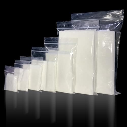 Image of JeeJaan® 1000 Pcs of Grip Seal Bags GL14 10" x 14" - Heavy Duty Cellophane Bags - Resealable Clear Plastic Storage Bags for Kitchen, Jewellery, DIY, Office Stationery Storage