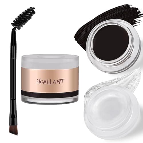 Image of KYDA Dark Brown Eyebrow Gel and Brow Styling Wax Set, 2-in-1 Tinted Eyebrow Makeup Gift Kit with Dual-Ended Brush, Professional Waterproof Smudge Proof Eyes Brow Pomade & Styling Duo-03