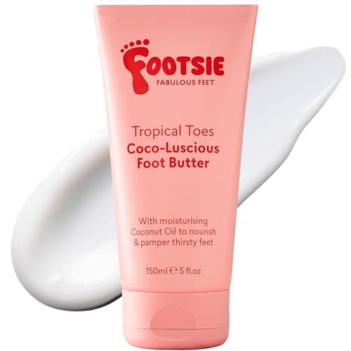 Image of Footsie Coco-Luscious Foot Butter - Deeply Nourishing - Coconut Butter - Intensely Softening Foot Cream - Vegan Friendly Hydration / Night Treatment Balm - 150ml