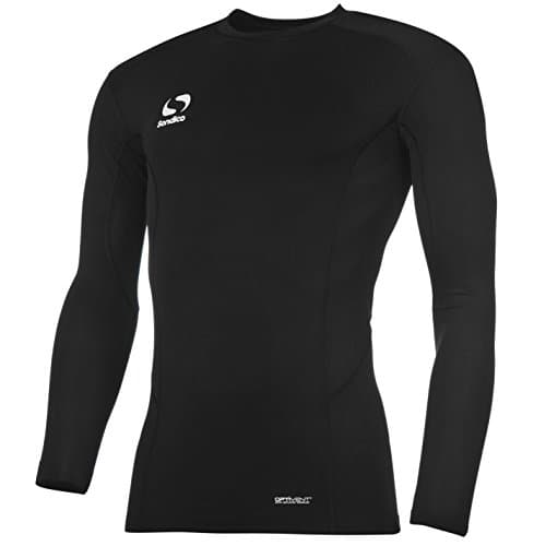 Image of Sondico kids’ long sleeve, core, underwear top - Black - X-Large