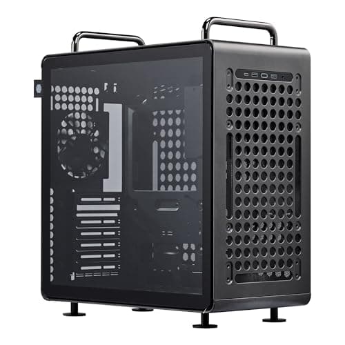 Image of Cooler Master QUBE 540 High-Airflow ATX Mid-Tower Case, 415mm GPU Clearance Max, Designed Ready RTX 5090|RX 9070 XT, Tempered Glass, Modular & Customizable Design, Reversible I/O Panel – Stardust Iron