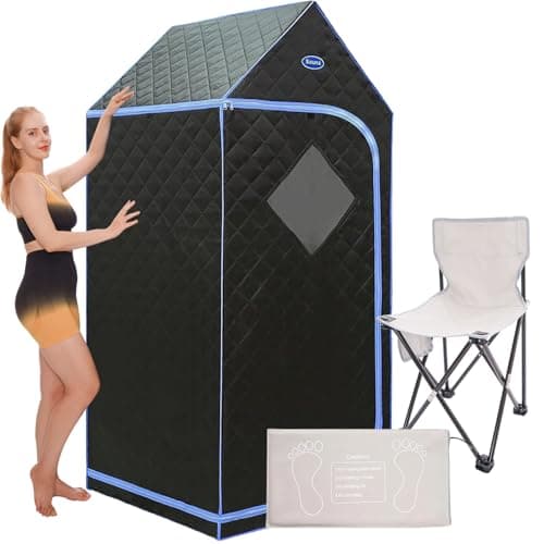 Image of CONLONS Sauna,Portable Sauna,Folding Full Body Infrared Sauna Tent with Remote Control,Infrared Panel,Folding Chair,for Personal Spa