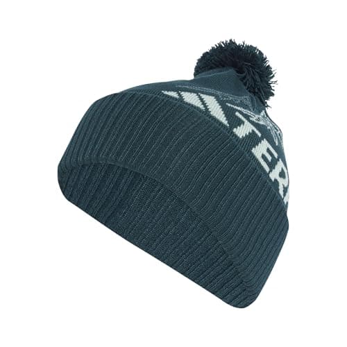Image of adidas Unisex Terrex Xploric Pom Pom Beanie, Aurora Ivy, L
