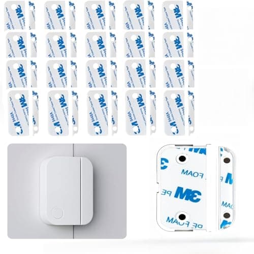Image of TONGZHIY 40Pcs Ring Transducer Adhesive, Adhesive Replacement Tapes for Ring Alarm Contact Sensor 2nd Gen,for Easy Installation – Pack of 20 Sensor Pads & 20 Magnet Pads,for Wall Mounting, Home Decor