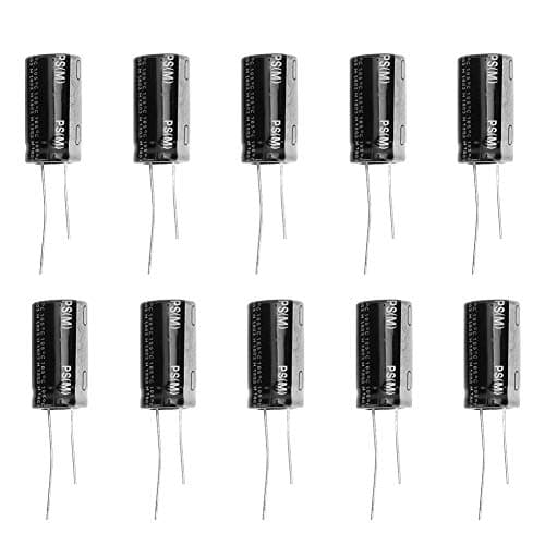 Image of Electrolytic Capacitors, 10 Pcs Capacitor 35V 4700μF Aluminium Electrolytic Capacitor Assortment Kit for Tuning, Filtering, Coupling, Bypassing