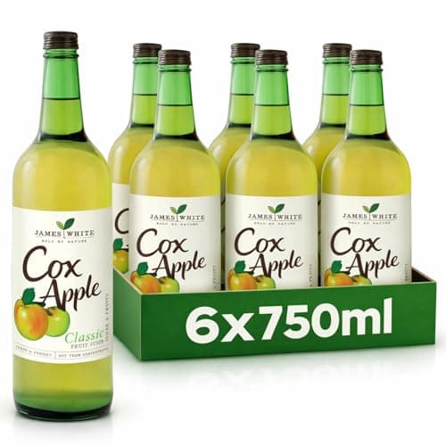 Image of James White Classic Cox Apple Juice - Vegan - No Added Sugar - Picked and Pressed (Pack of 6x750ml)