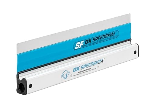 Image of OX Speedskim Plaster Skimming Finishing Rule - SF 450mm I Stainless Steel Flex Blade & Extruded Aluminium Handle