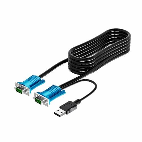 Image of Arvitek 2-in-1 VGA-USB KVM Cable 6ft for VGA KVM Swtich