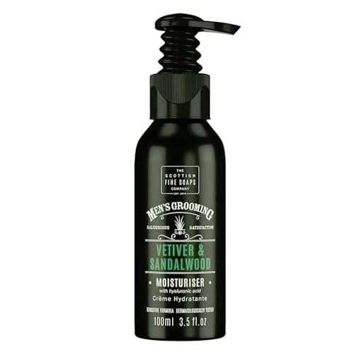 Image of Men's Grooming by The Scottish Fine Soaps Company Vetiver & Sandalwood Moisturiser 100ml