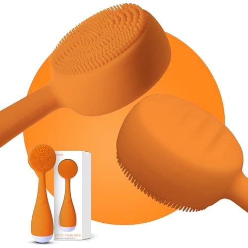 Image of PMD Clean Mini - Smart Facial Cleansing Device with Silicone Brush & Anti-Aging Massager - Waterproof - SonicGlow Vibration Technology - Clear Pores and Blackheads - Lift, Firm, and Tone Skin