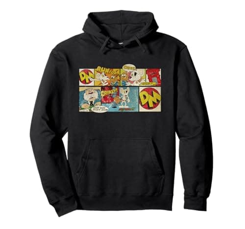 Image of Danger Mouse & Penfold Retro Comic Strips Pullover Hoodie