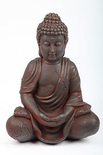 Image of point-garden garden figure buddha monk sitting 41 cm