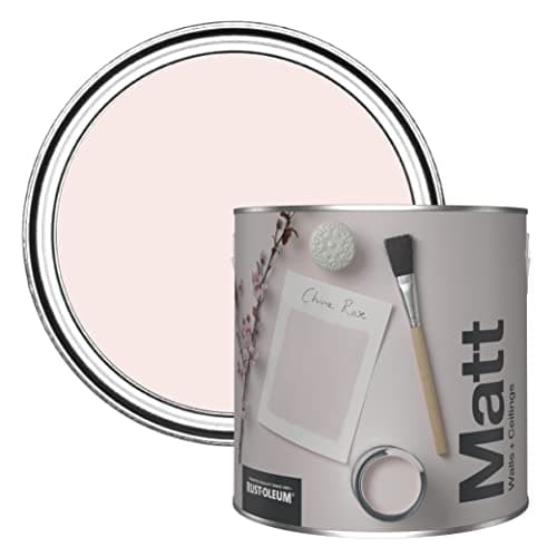Image of Rust-Oleum Colours Matt Emulsion Wall and Ceiling Paint - China Rose 2.5L