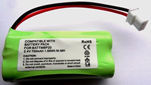 Image of Rechargeable Battery Compatible with Motorola Baby Monitor MBP161 MBP161 Timer Compatible Battery 2.4V