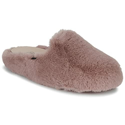 Image of Scholl, Maddy Soft Faux Fur Slipper, Pink, Pink, 7 UK