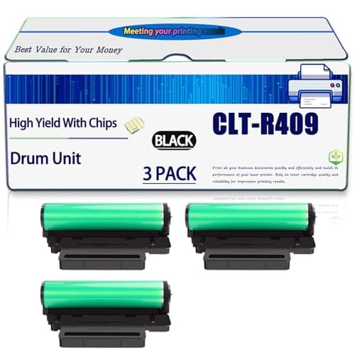 Image of Compatible for Samsung CLT-R409 Drum Unit Work for CLP-315W CLX-3170 CLX-3170FN Printers, High Yield 32000 Pages, with Chip (3 Pack Black)