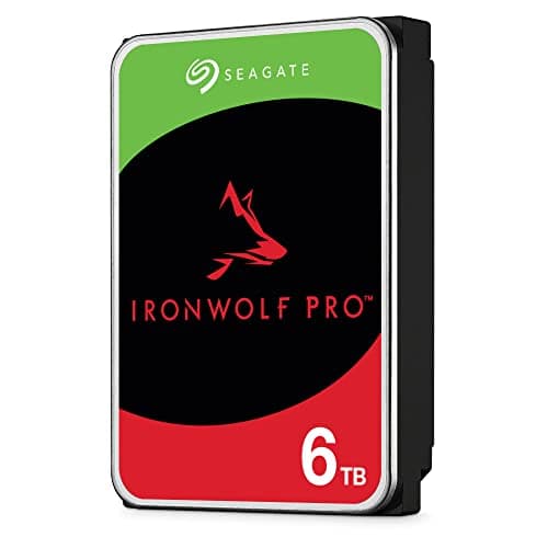 Image of Seagate IronWolf Pro, 6 TB, NAS Internal Hard Drive, CMR 3.5 Inch, SATA 6 Gb/s 7,200 RPM, 256 MB Cache, for RAID Network Attached Storage, 3 years Rescue Services, FFP (ST6000NE000)