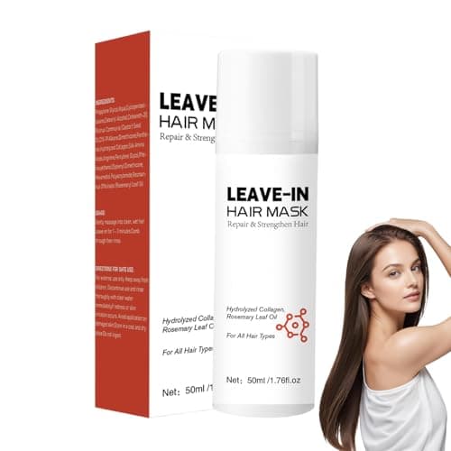 Image of Leave-In Hair Mask, Smooths and Nourishes, Heat Protection,50ML Leave In Conditioner for All Types Of Damaged Hair