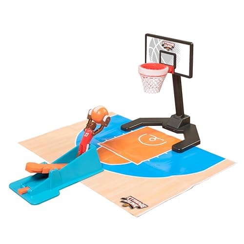 Image of TOMY Xtreme Dunk Basketball Game, Slam Dunk Action Toy for Kids, Launchpad with Adjustable Aim, Trick Shot Hoop Challenge, Includes Alley-Oop Stand, Ages 6+, 1 to 4 Players, No Batteries Required