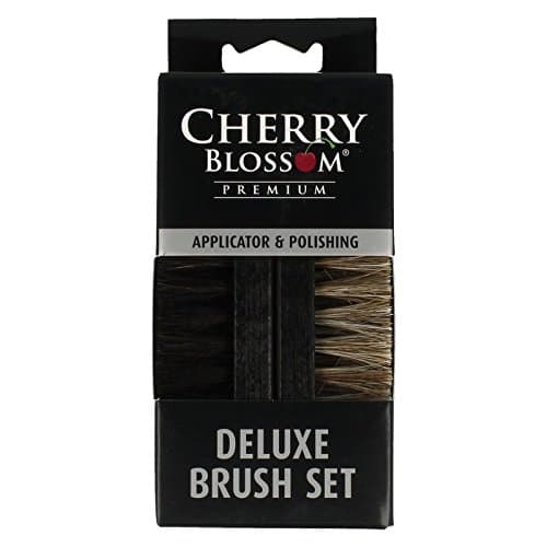 Image of Cherry Blossom Premium Adult Deluxe Twin Set Shoe Brushes PCTBO01 Black One Size