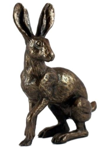 Image of Bronze Hare Sculpture Buttercup Statue Harriet Glen