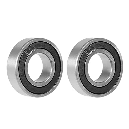 Image of sourcing map 2 Pcs 6003-2RS Deep Groove Ball Bearing 17x35x10mm Double Sealed