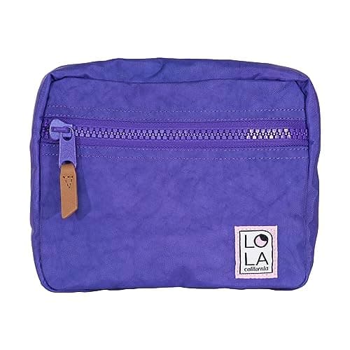 Image of Lola California Sleek Hippie Waist Crossbody Fanny Pack Nylon Bag, Mondo - Violet, One Size, Vibrant Sleak Hippie Fanny Pack Bag (Available in Multiple Colors and Patterns)