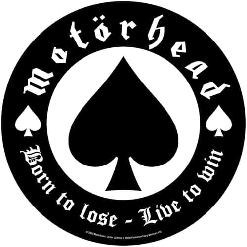 Image of Motorhead Born to Lose Round Black Sew On Back Patch Badge Album Cover Official