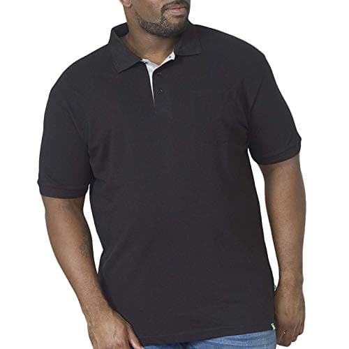 Image of D555 Duke Mens King Size Polo Shirt - Black - 8XL