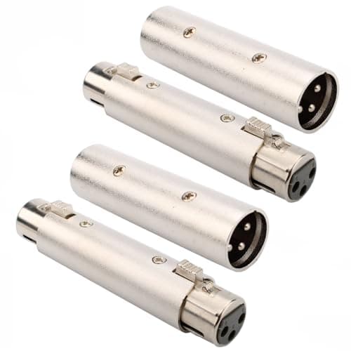 Image of RUNCCI-YUN 4 x XLR to XLR Male Male to 3 Pin Male to 3 Pin Adapter for Microphone Amplifier Mixer
