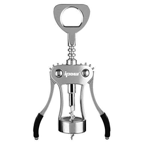 Image of IPOW WJ-098 Red Wine Beer Bottle Opener Wing Corkscrew