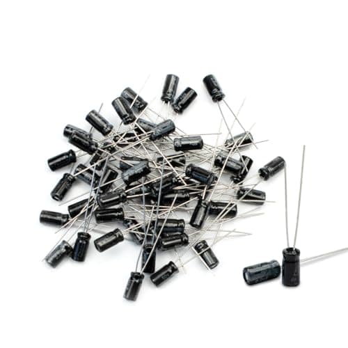 Image of Innfeeltech 50 Pcs Electrolytic Capacitor 2.2uF 50V Aluminum Radial Electrolytic Capacitors