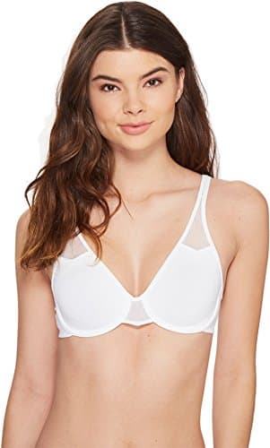Image of Wacoal Women's PLUME Plain Seamless Everyday Bra, White (Blanc), 32DD (Manufacturer Size: 85E)