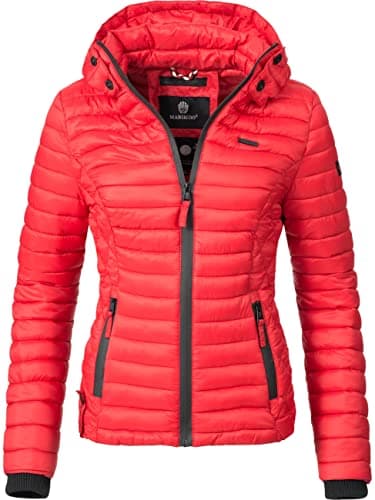 Image of Marikoo Ladies’ Between-Seasons Puffer Jacket Samtpfote Red XL