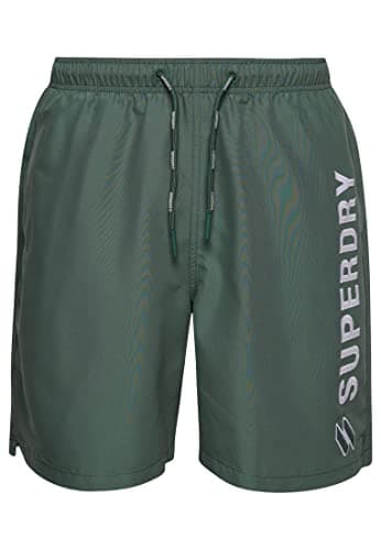Image of Superdry Code APPLQUE 19INCH Swim Short M3010187A Forest Night Green L Men's, Forest Night Green, L