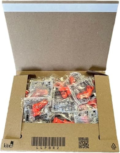 Image of 20 Pairs of Howard Leight Max 1 from WWYE, Soft Foam Ear Plugs, 38db SNR Earplugs Ideal for Sleeping, Travel, Studying, Work & Loud Noise