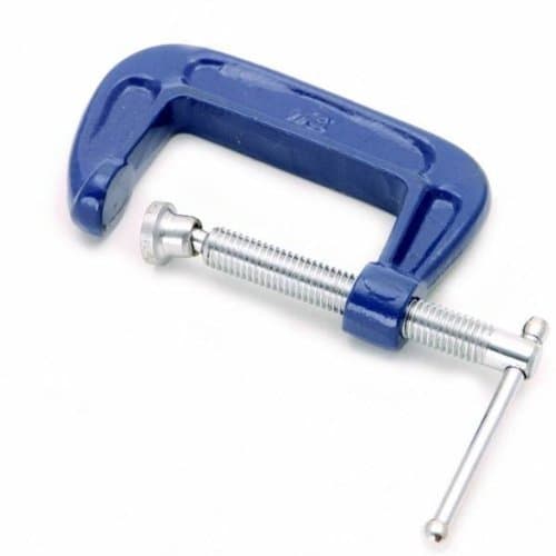Image of Heavy Duty G CLAMP FINE Thread 100mm 4" Metal VICE DIY Fasten Tool