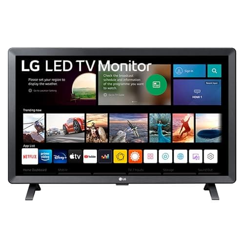 Image of LG TV Monitor 24TQ520S-PZ - 23.6 inch, HD Display, 60Hz, 14 ms, 1366 x 768 px, 2 x 5W Stereo Speakers, Wall Mountable, webOS Smart TV, Smart Wireless Connection